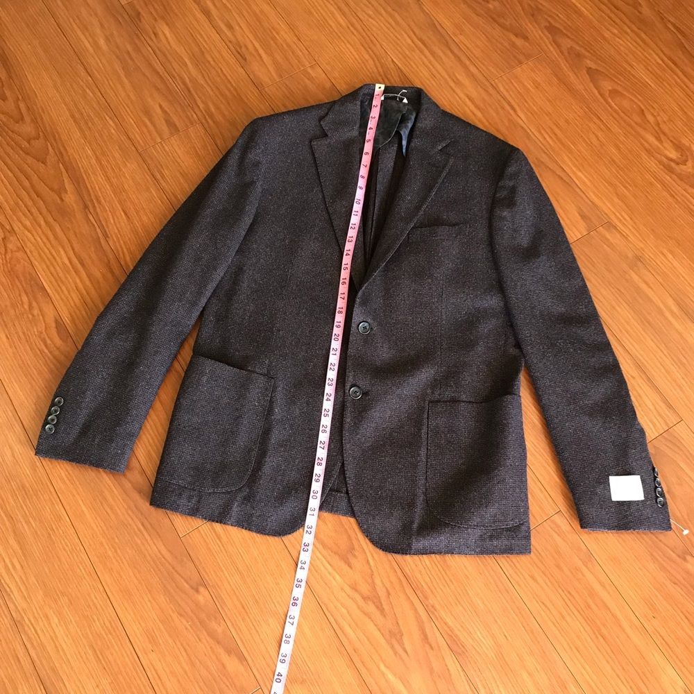 Culturata Italian Melange Plum Wool Jacket - Picture 5 of 7
